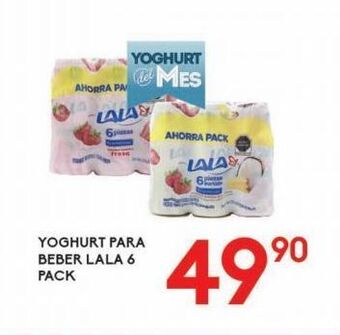 Alsuper Yogurt para beber lala 6 pack oferta