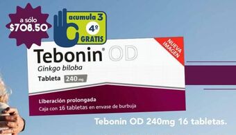 Tebonin od tab 240mg caj c/16