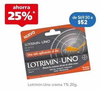 Farmacia San Pablo Lotrimin uno cre 1% tub c/20 oferta