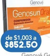 Farmacia San Pablo Genove genosun oral caj c/30tab oferta
