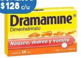 Dramamine tab 50mg caj c/24
