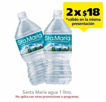 Farmacia San Pablo Santa maria agua btl c/1lt oferta