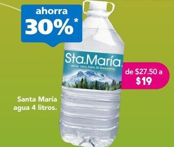 Farmacia San Pablo Santa maria agua btl c/4lt oferta