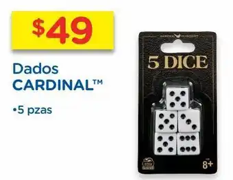 Dados cardinal paquete 5