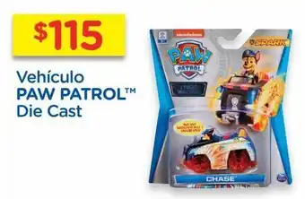 Vehículo paw patrol die cast