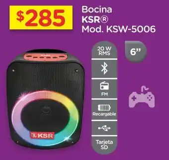 Chedraui Bocina ksr oferta