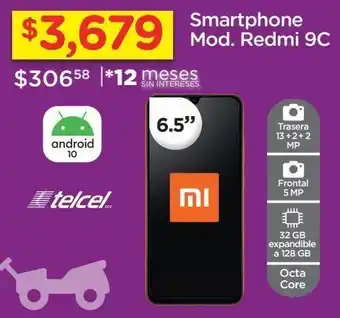 Smartphone mod. redmi 9c telcel