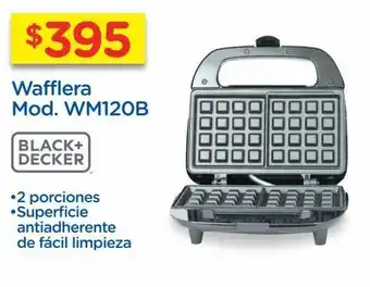 Chedraui Waflera black and decker dos porciones negra oferta