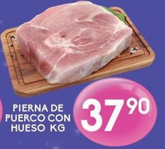 Alsuper Pierna de cerdo con hueso kg oferta