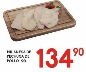 Alsuper Milanesa de pechuga de pollo kg oferta