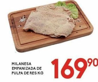 Alsuper Milanesa empanizada de pulpa de res kg oferta