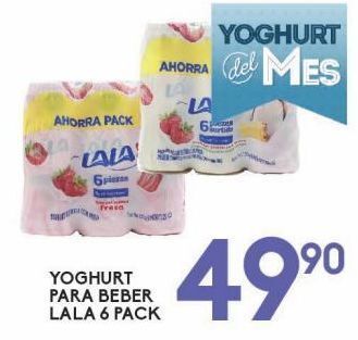 Alsuper Yoghurt para beber lala 6 pack oferta