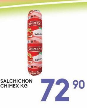 Alsuper Salchichón chimex kg oferta