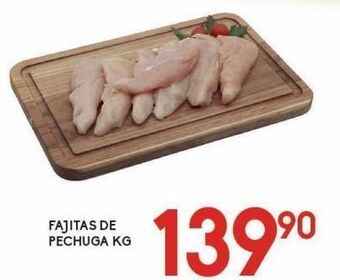 Alsuper Fajitas de pechuga de pollo kg oferta