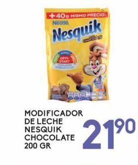 Alsuper Modificador de leche nesquik chocolate 200g oferta