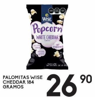 Alsuper Palomitas wise cheddar 184g oferta