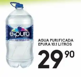 Alsuper Agua purificada epura 10.1lt oferta