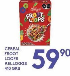 Alsuper Cereal froot loops kelloggs 410g oferta