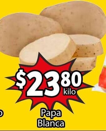Soriana Híper Papa Blanca kilo oferta