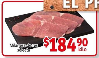 Soriana Híper Milanesa de res selecta oferta