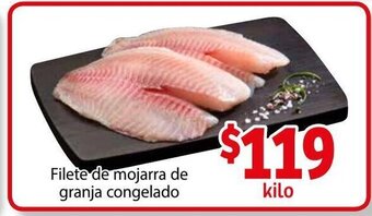 Soriana Híper Filete de mojarra de granja congelado oferta