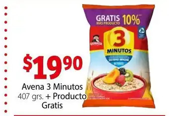 Avena 3 Minutos 407 grs + Producto Gratis