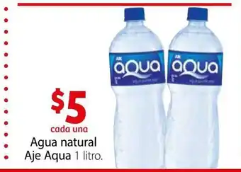 Soriana Híper Agua Natural Aje Aqua 1 Litro oferta