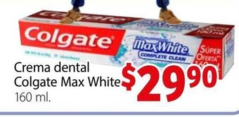 Soriana Híper Crema Dental Colgate Max White 160 ml oferta