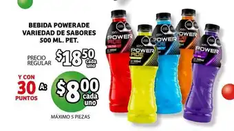 Soriana Híper Bebida Powerade Variedad de Sabores 500 ml PET oferta