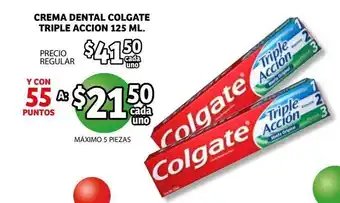 Soriana Híper Crema Dental Colgate Triple Accion 125 ml oferta