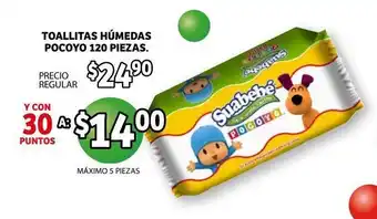 Soriana Híper Toallitas Humedas Pocoyo 120 Piezas oferta