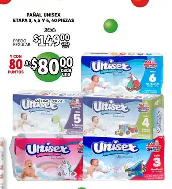 Soriana Híper Pañal Unisex Etapa 3,4,5 Y 6 40 Piezas oferta