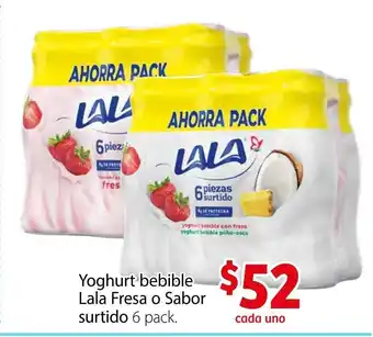 Yoghurt bebible Lala Fresa o Sabor surtido 6 Pack