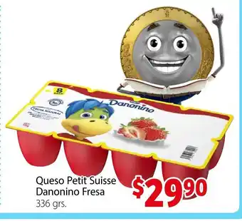 Soriana Mercado Queso Petit Suisse Danonino Fresa oferta