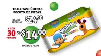 Toallitas Humedas Pocoyo 120 Piezas