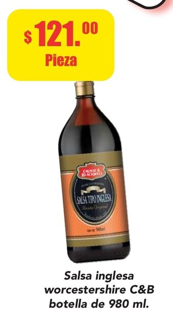 Super Aki Salsa inglesa worcestershire C&B botella de 980 ml oferta