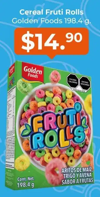 Cereal Fruti Rolls Golden Foods 198.4 g