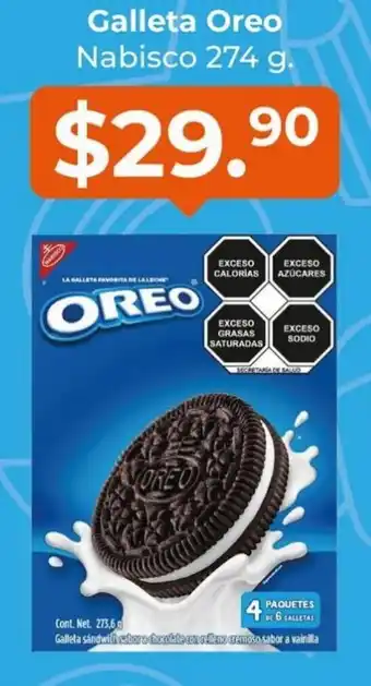 Galleta Oreo Nabisco 274g
