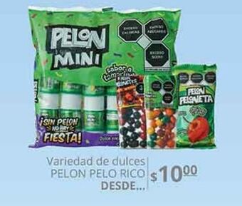 La Comer Variedad de dulces pelón pelo rico oferta
