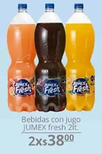 La Comer Bebidas con jugo jumex fresh 2lt oferta