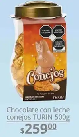 La Comer Chocolate con leche conejos turin 500g oferta