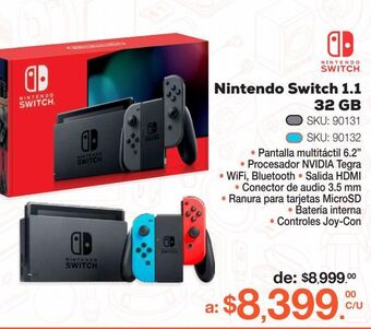 RadioShack Nintendo switch 1.1 32 gb oferta