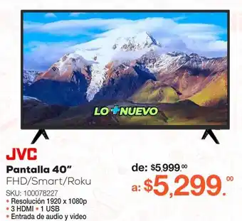 RadioShack Pantalla 40” fhd/smart/roku oferta