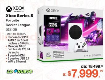 RadioShack Xbox series s fortnite rocket league 512 gb oferta