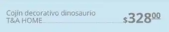 La Comer Cojín decorativo dinosaurio t&a home oferta