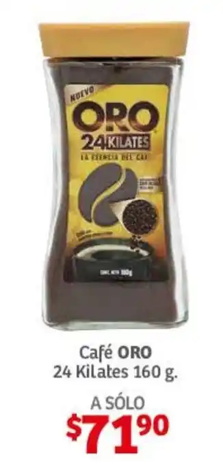 Soriana Híper Cafe ORO 24 Kilates 160g oferta