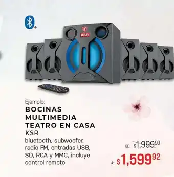 DelSol Bocina multimedia teatro en casa oferta
