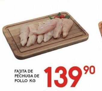 Alsuper Fajita de pechuga de pollo kg oferta