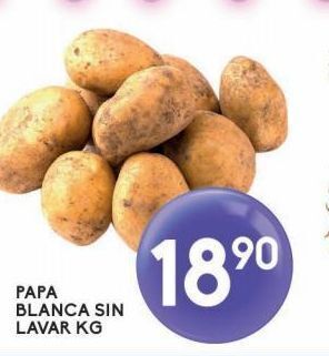 Alsuper Papa blanca sin lavar kg oferta