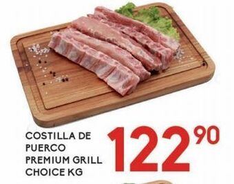 Alsuper Costilla de puerco premium grill choice kg oferta